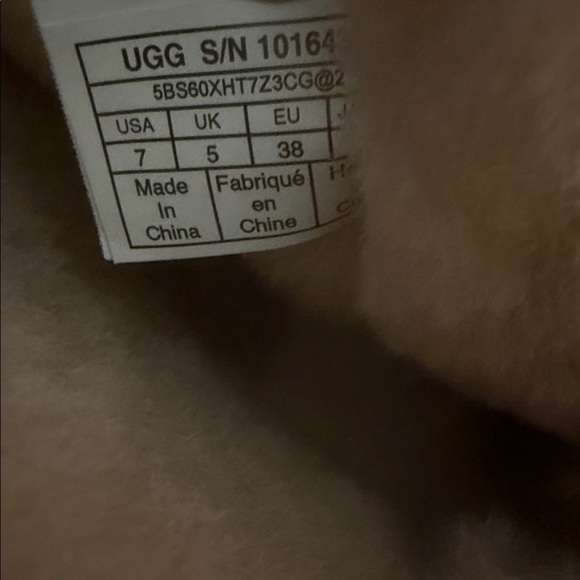 UGG Women's Tan Sheepskin Bow Boots - Picture 2 of 6